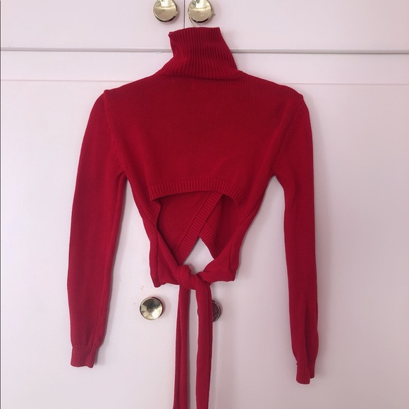 ASILIO PRIORIE WRAP CROP SWEATER - Picture 6 of 6